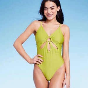 NWT Wild Fable Women's Ring Front Cut Out 1 PC Swimsuit XS 0-2